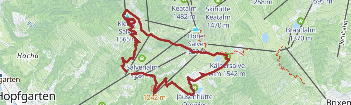 Route map: 3 Seen Tour